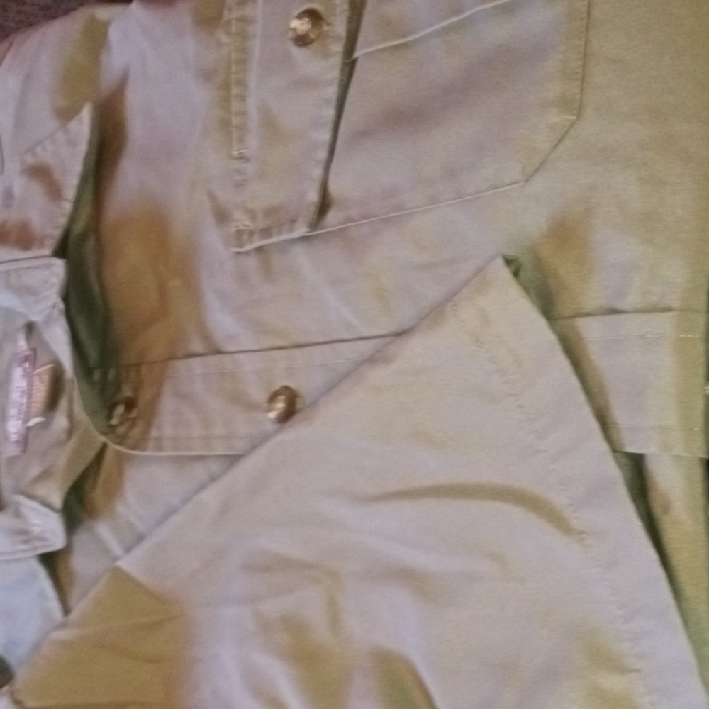 Cabela's Safari shirt Large Tall short sleeve
